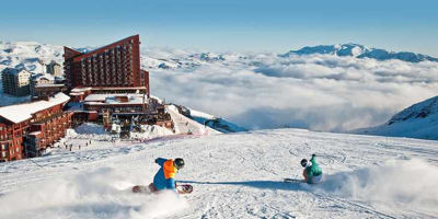 Imagen de Santiago con esqui en Valle Nevado